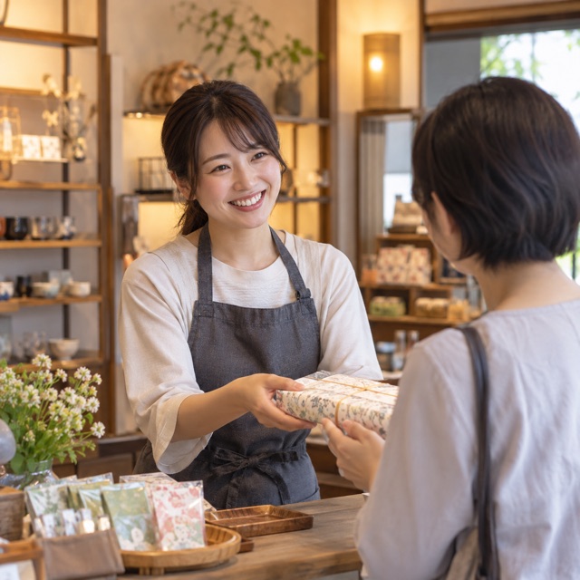 接客している様子のイメージ